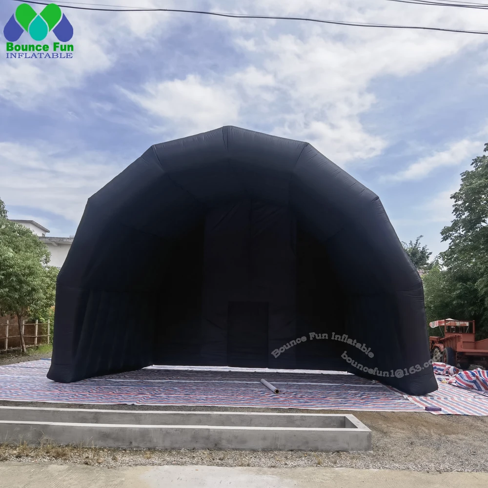 Hot Sale Giant White Black Inflatable Stage Cover Tent Portable Air Dome Roof Marquee For Outdoor Show,Music Concert Performance images - 6