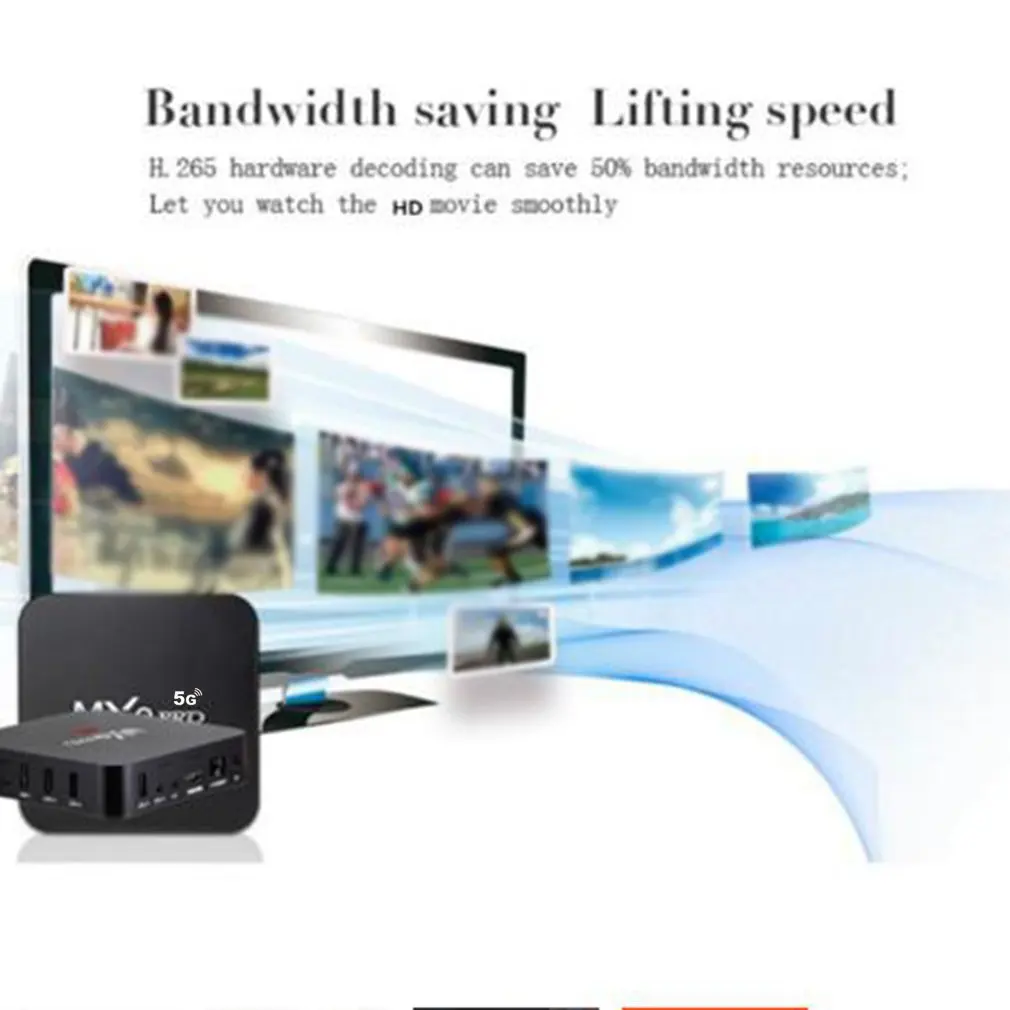 ТВ-Приставка Smart TV 1000 каналов Android MxqPro RK3229 7 1 K Гб + 8 Смарт ТВ-приставка Amlogic 4-ядерный