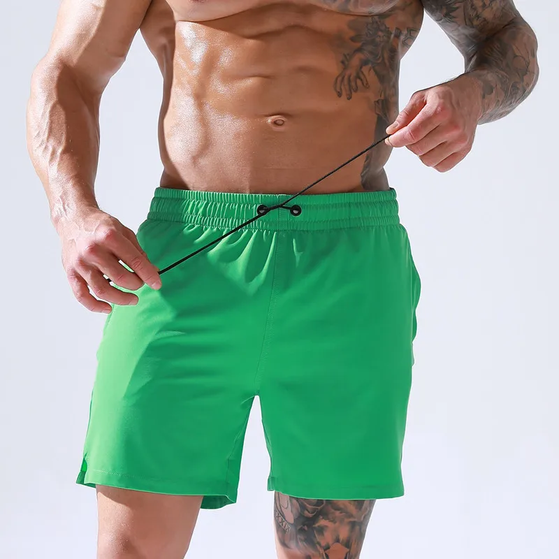 

Men Beach Shorts Quick Dry Swimsuit Fashion Swim Briefs Casual Gym Run Sweatpants Gay Swimwear Trunks Bermuda Surf BoardShorts