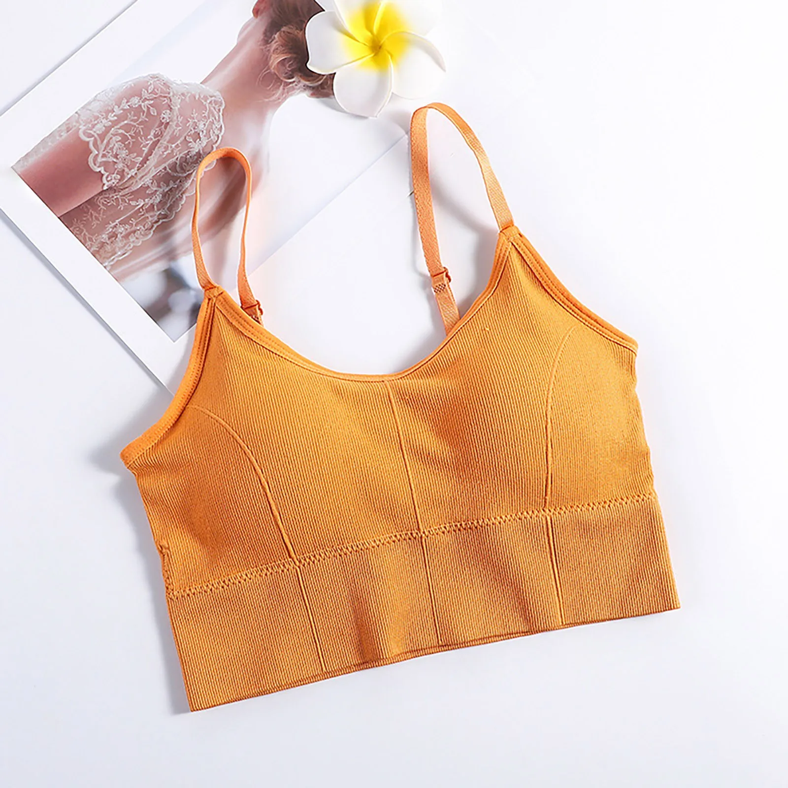 Однотонные красивые бюстгальтеры на спине женские антибликовые