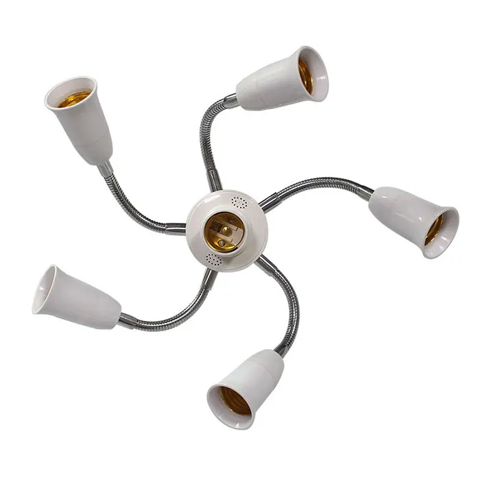 

Регулируемый белый цоколь E27, разветвитель LED ламп на гибкой стойке GY