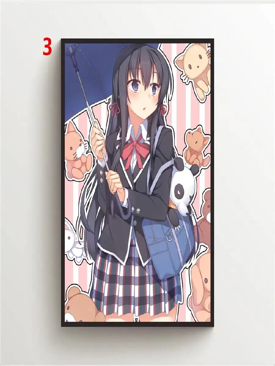 Аниме Oregairu Yuki No Sita Холст С Принтом Настенный Художественный Постер Классический