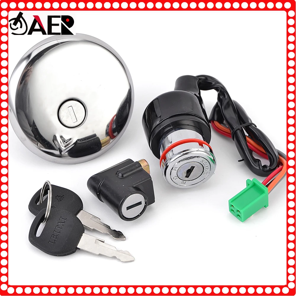 

GN 125 Выключатель зажигания, крышка топливного газа, набор ключей для Suzuki GN125 1982-2001 2000 1999 1998 1997 1996 1995 1994 1993 92 91