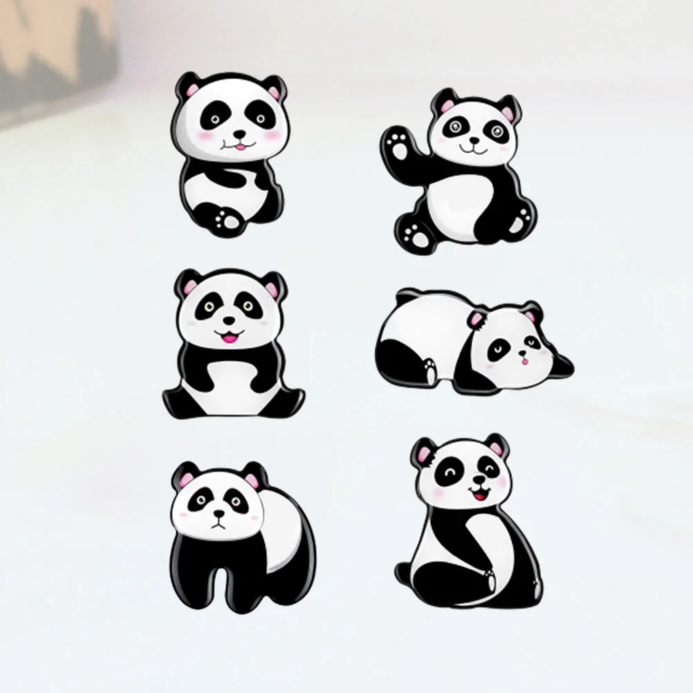 

6 Pcs Magnets Toys Kids Decor Magnet Fridge Magnets Animal Whiteboard Magnet Fridge Calendar Magnet Cute Calendar Magnet Panda