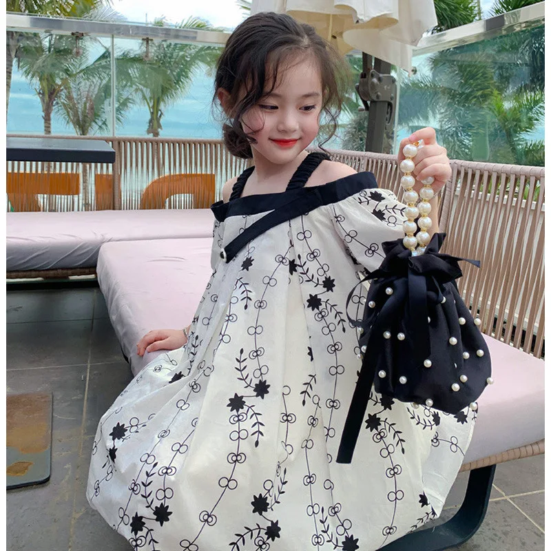 

Girls' Suspender Skirt Off Shoulder Princess Skirt Girls Clothes Dress for Girls Big Girls Clothes Size 14/16 4-8y