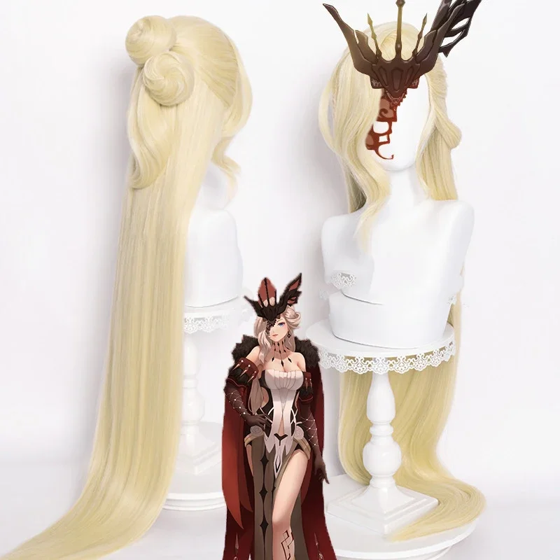 Genshin Impact Fatui офицер руководителя NPC косплей обувь игра желтые парики Хэллоуин