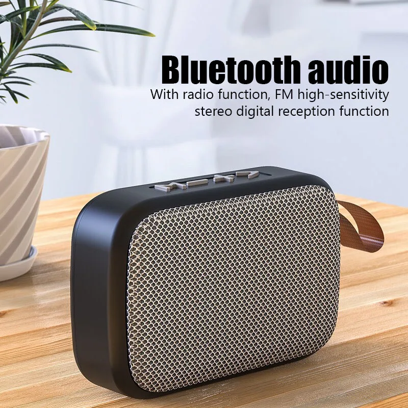

New Fabric Wireless Bluetooth Speaker Portable Mini Subwoofer Support FM TF Card Small Radio Player Outdoor Carry Sports Audio
