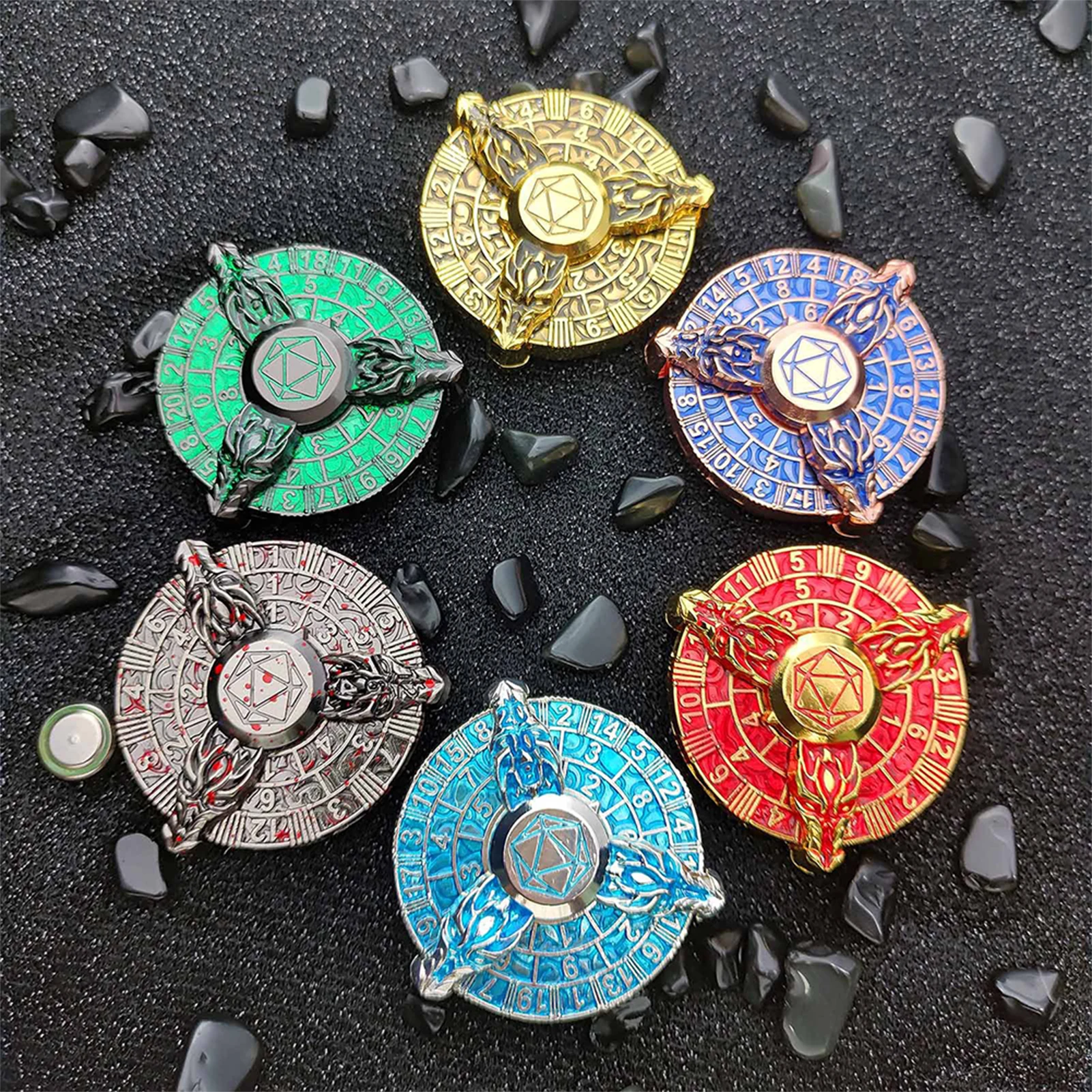 Spins Roll Fidgets Spinners Dices Ролевая игра Настольная Подарок для домашних путешествий