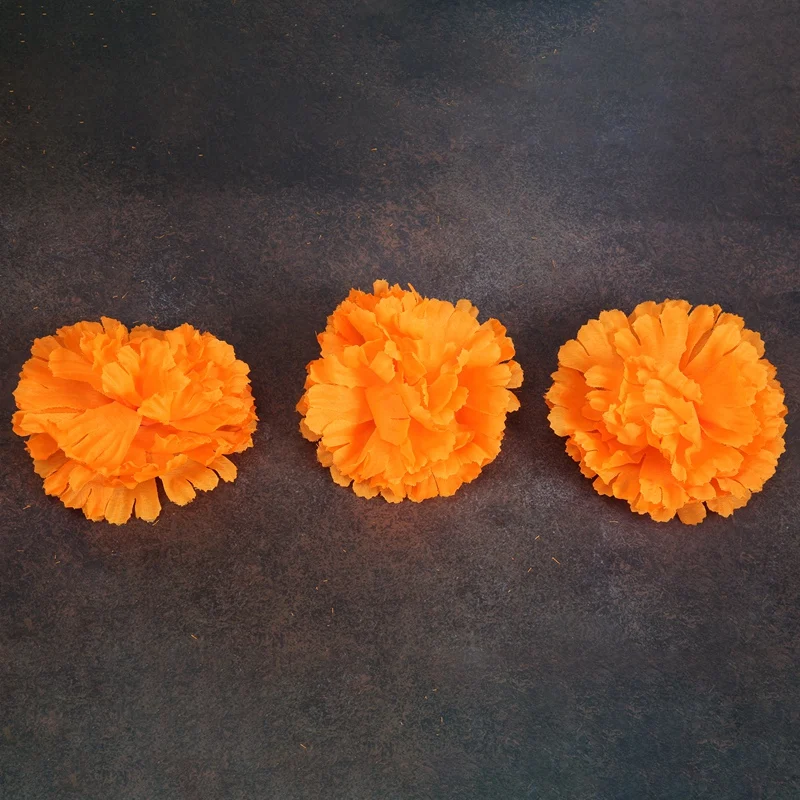 3 9 дюймовые цветы из календул искусственный День мертвых цветов 50 шт.