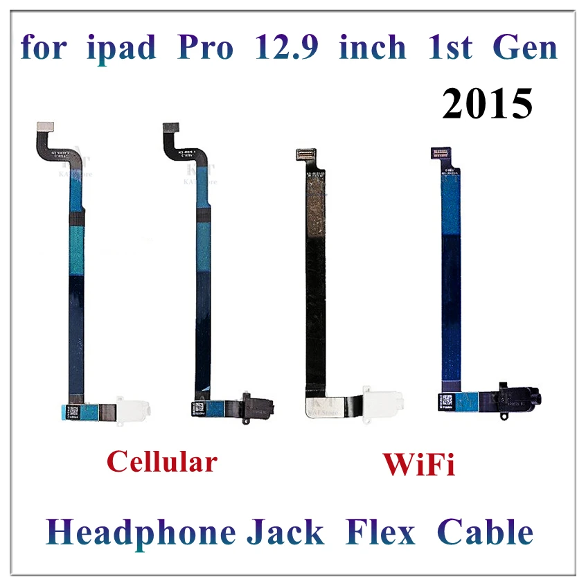 

1Pcs For Ipad Pro 12.9 Inch 1st Gen 2015 A1584 A1652 Headphone Audio Earphone Jack Dock Port Flex Cable Repair Parts