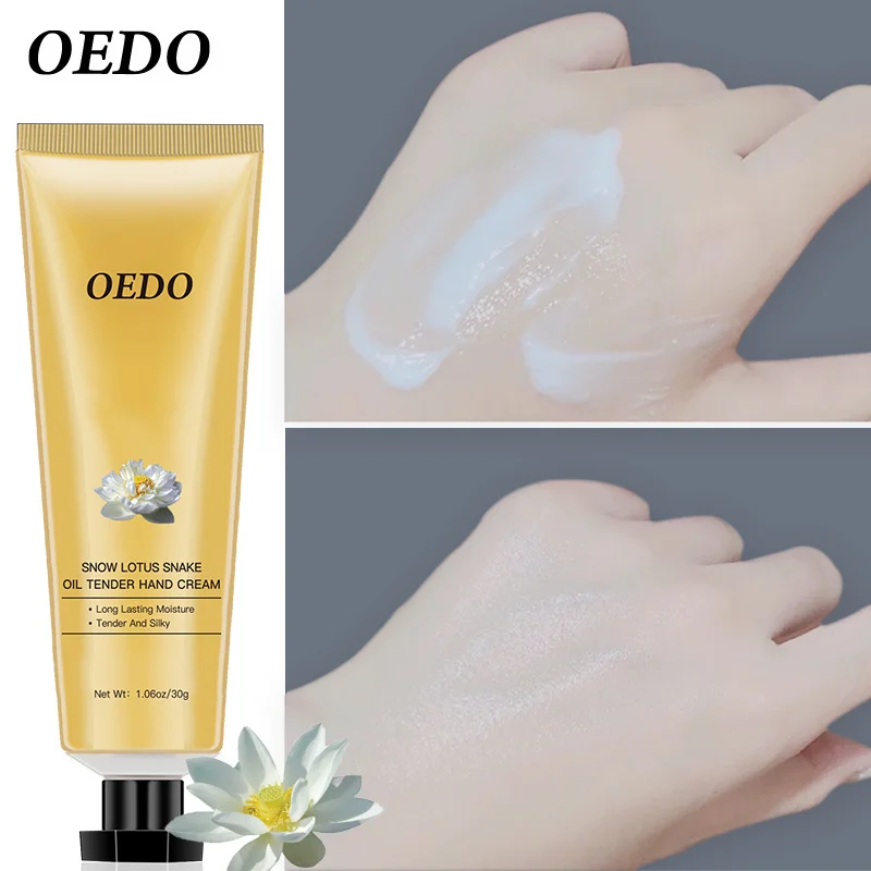 Snow Lotus Snake Oil Hand Cream Whitening Moisturizing Fade Fine Lines Nourishing Anti-crack Repair Remove Dead Skin Hand Care