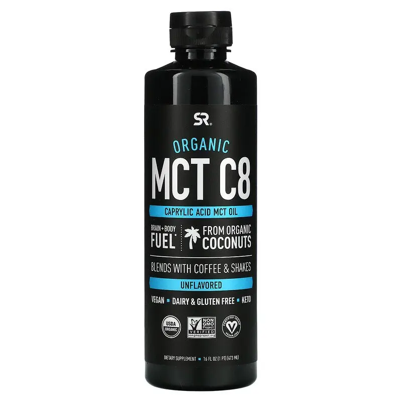 America Organic Mct C8 Caprylic Acid Mct Oil Rain+body Fuel Fromorganic Coconuts Blends with Coffee Shakes Unflavored