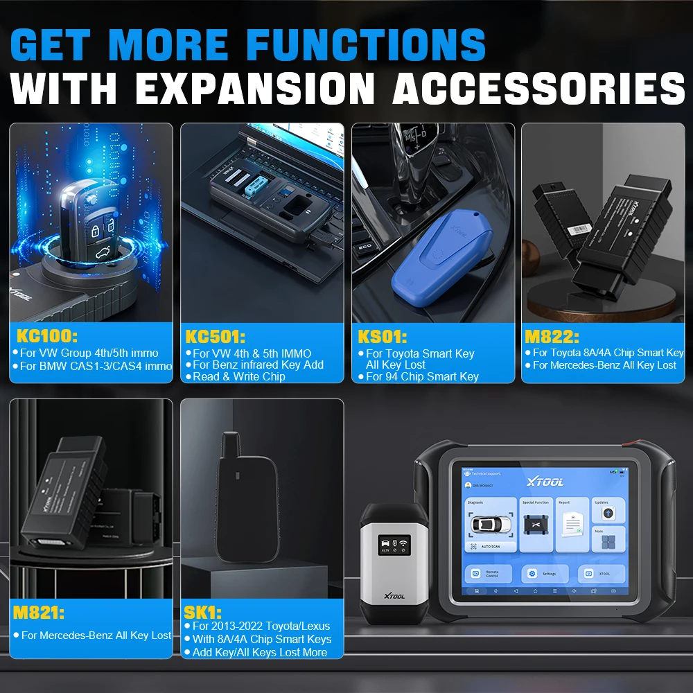 Автомобильный диагностический инструмент XTOOL D9S автоматическое топологическое