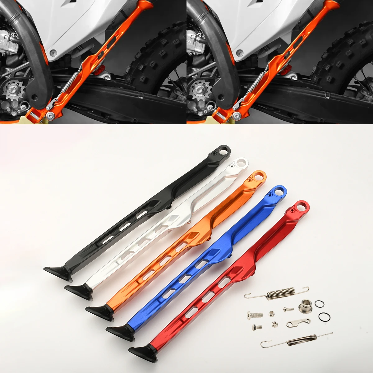 Фото Комплект боковой подножки с пружиной для мотоциклов KTM EXC EXCF XC XCW XCF XCFW TPI SIX DAYS, Husqvarna TE FE, GasGas EX EC MC №1
