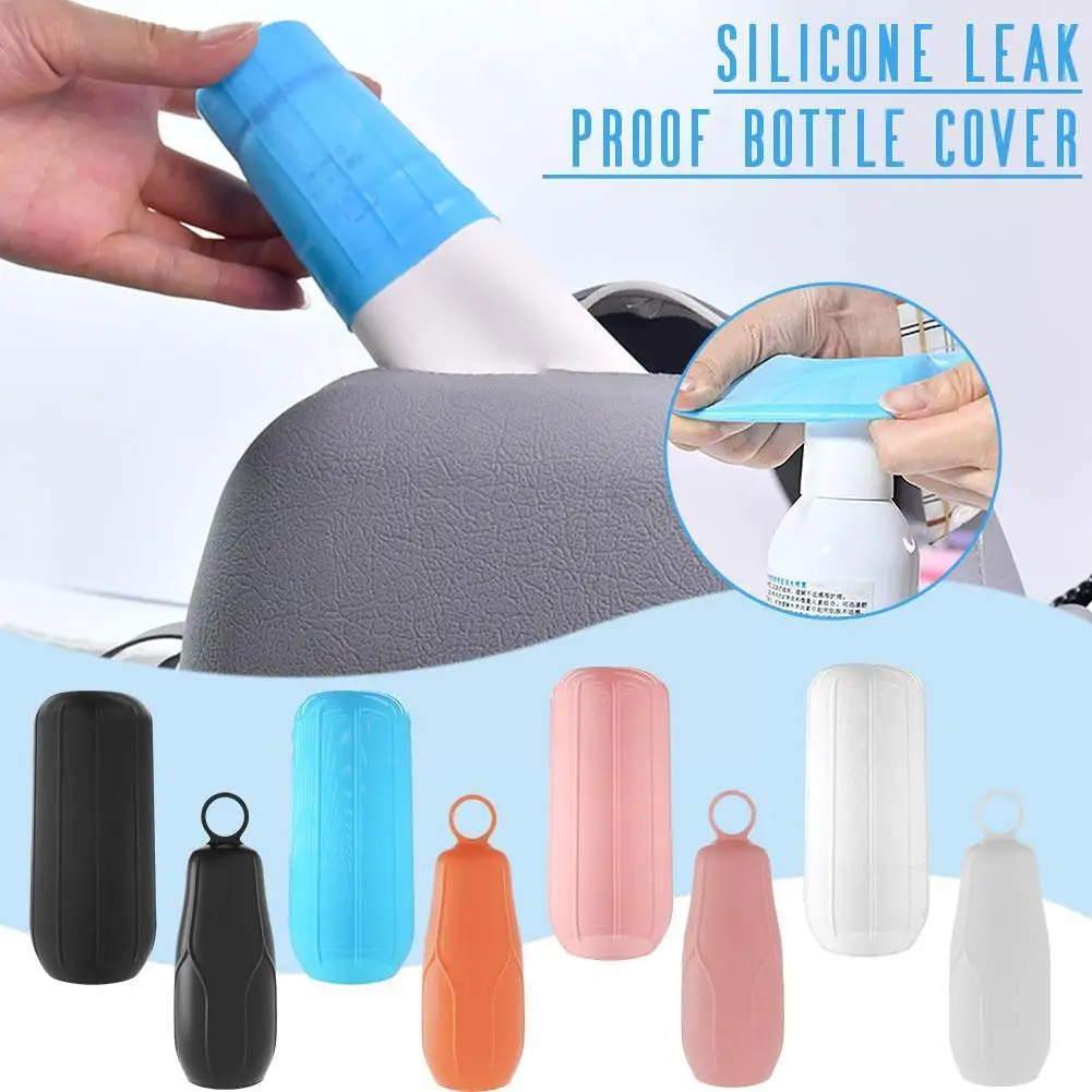 

1Pcs Travel Bottle Cover Soft High Elasticity Flexible Refillable Cover Travel Bottle Safety Bottle Silicone Cover Toiletri A0S2