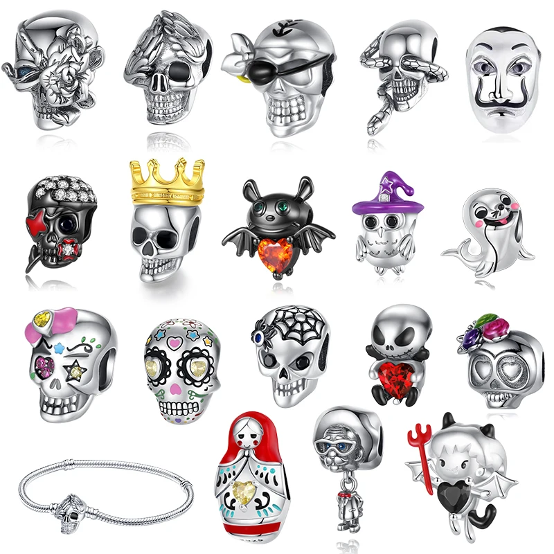 

Бусины для браслета Pandora из серебра 925 пробы для мужчин и женщин