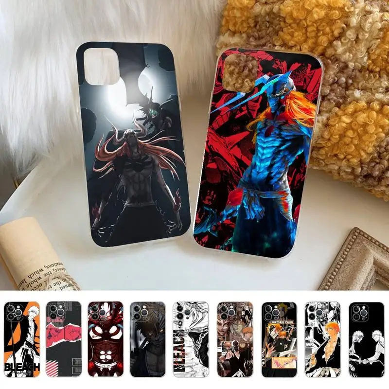 

Anime Bleach Kurosaki Ichigo Phone Case For iPhone 14 11 12 13 Mini Pro XS Max Cover 6 7 8 Plus X XR SE 2020 Funda Shell