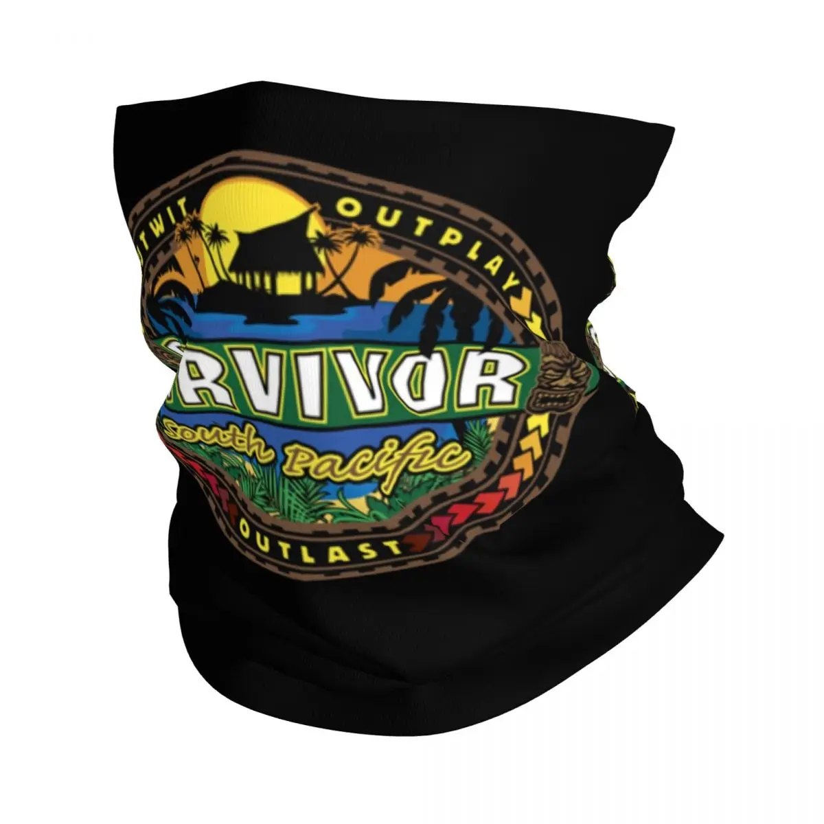 Бандана на заказ Reality TV Survivor South Pacific гетры для шеи защита от ультрафиолета шарф