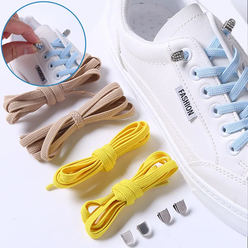 

Colorful New Shoelaces Outdoor Fashion Elastic Laces Shoes Shoelaces For Sneakers Soft No Tie Shoe Strings Shoelaces Leisure