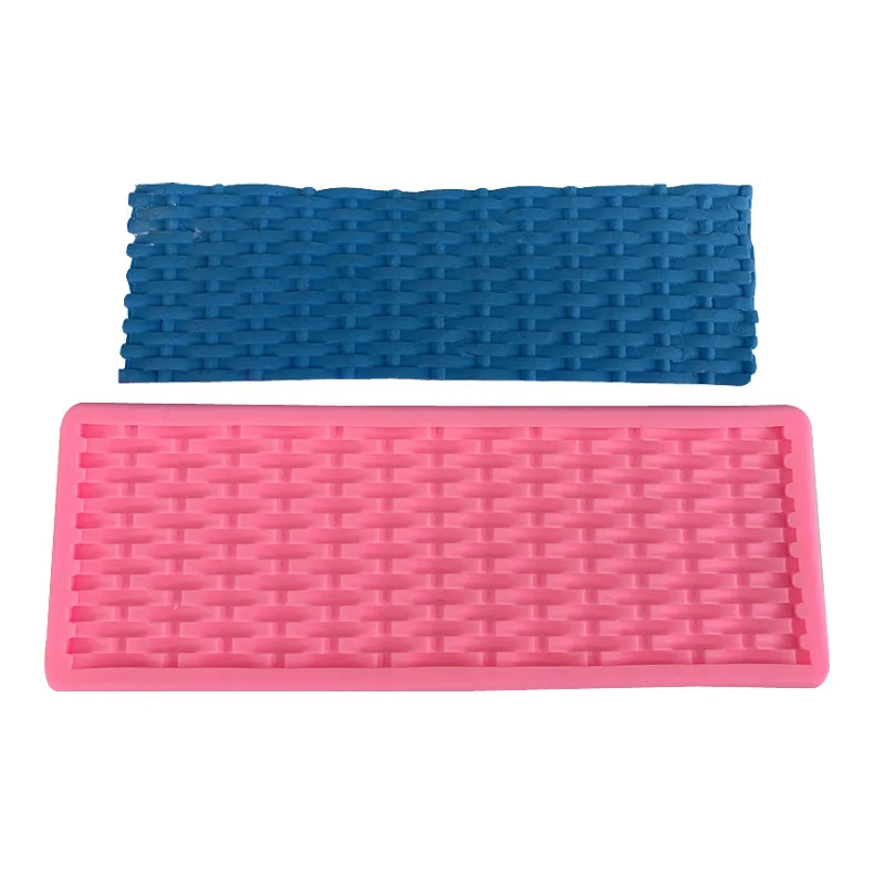 

Basket texture woven fondant cake silicone mold baking garb decorative tool cake