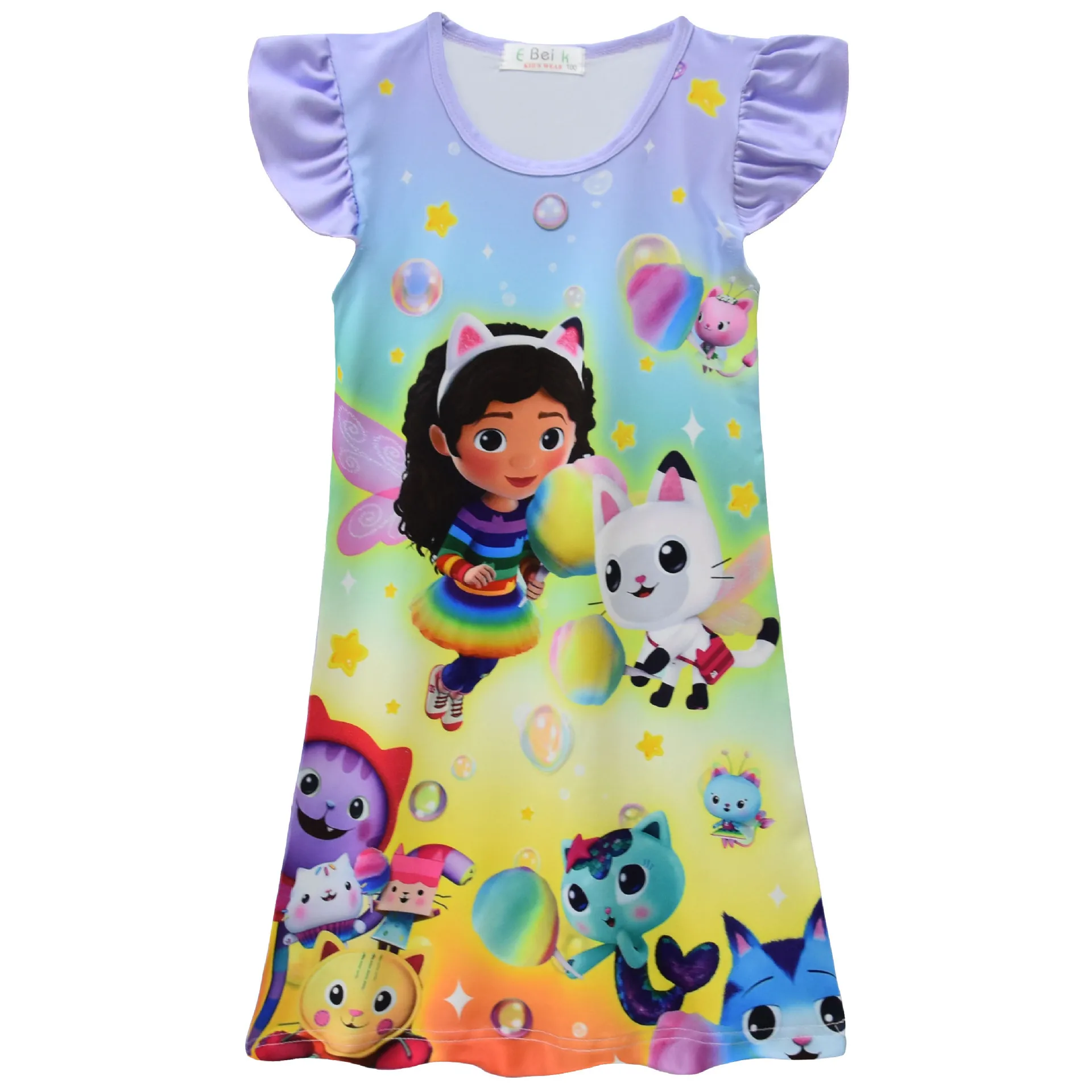 Gabby кукольные домики платье для девочки летнее аниме Габби Кот Малыш Милая одежда
