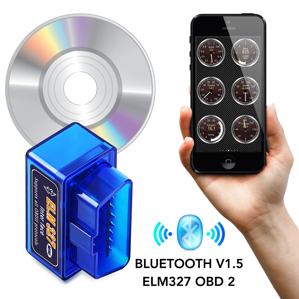 Bluetooth ELM327 V1.5 Автомобильный сканер OBD считыватель кодов инструмент для Jaguar XF XJ F-Type