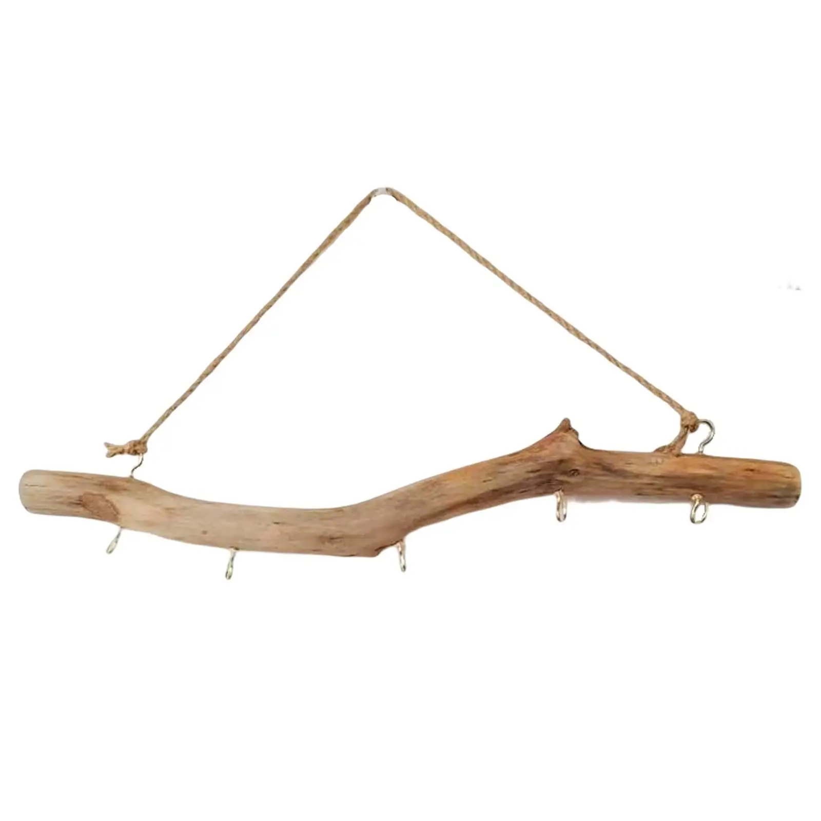 Wooden Hook Wall Mounted Driftwood Hook Centerpiece Organization Vintage Simple Using Branch Hanger Rack for Closet Room Jewelry