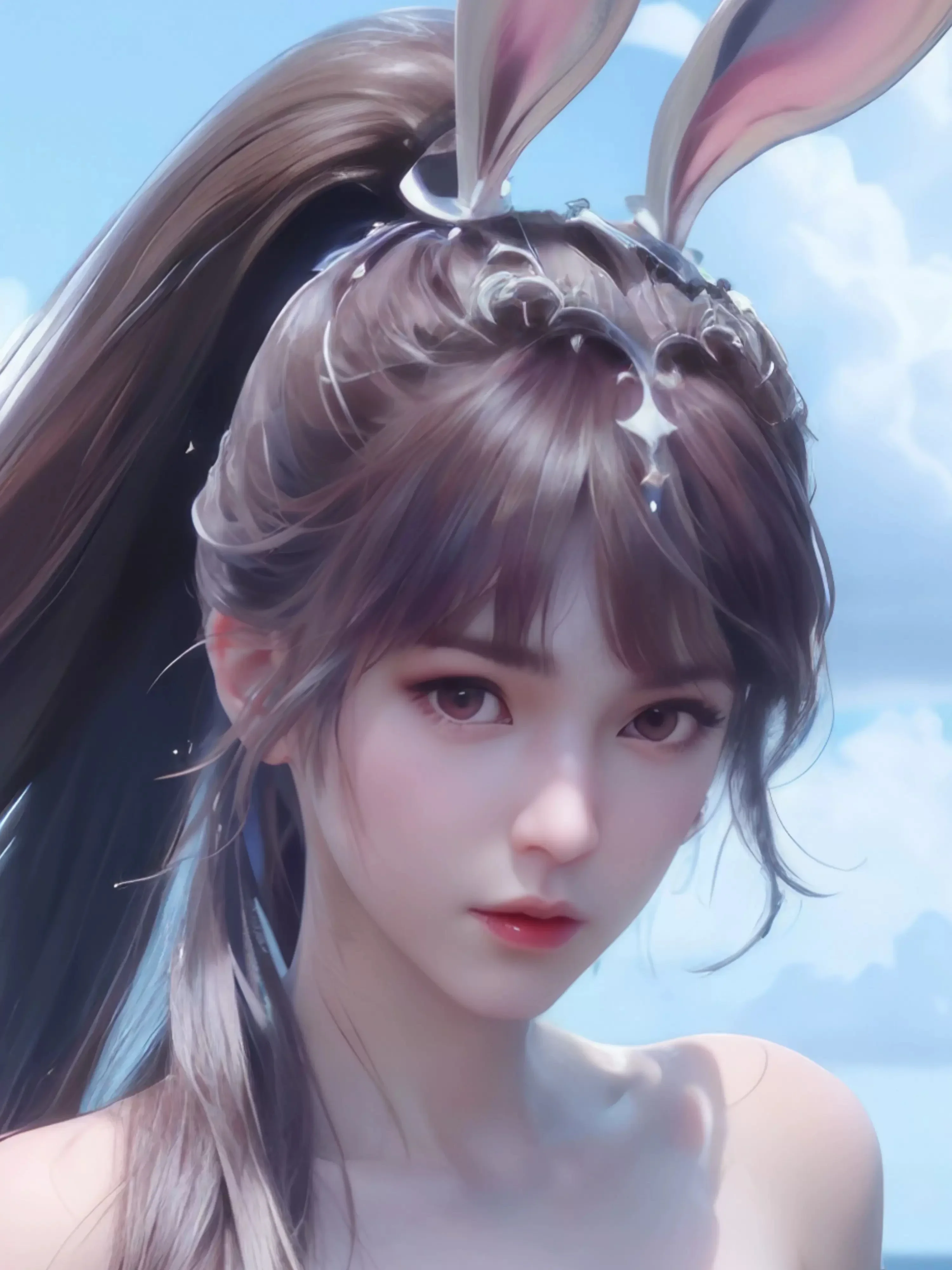 2025 оригинальное аниме в древнем китайском стиле красивый кролик для девочек