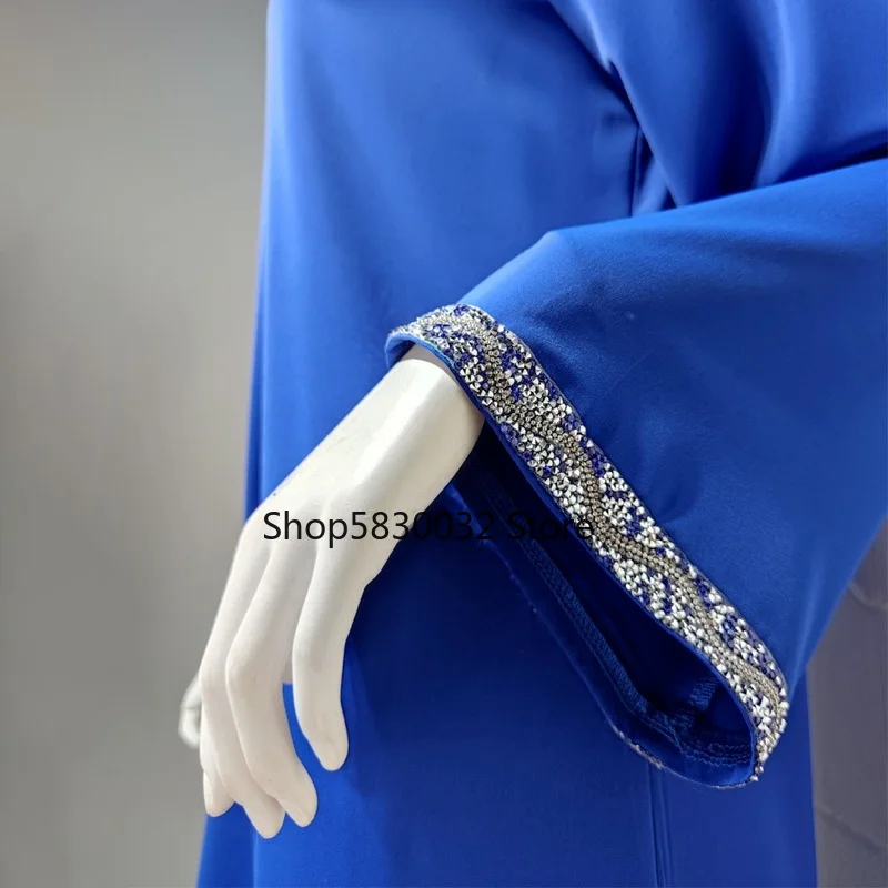 Arabic Dubai Abayas For Women Moroccan Caftan Evening Dress Eid Mubarak Islam Clothing Kimono Boubou Djellaba Femme