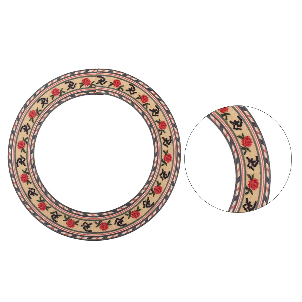 

Guitar Sound Hole Soundhole Rosettes Acoustic Guitar Wood Inlaid DIY Guitar Parts Replacement Accessories for Bass Musical