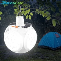 solar camping hanging light lanterns battery rechargeable led camp lantern folding tent light lamp for outdoor emergency