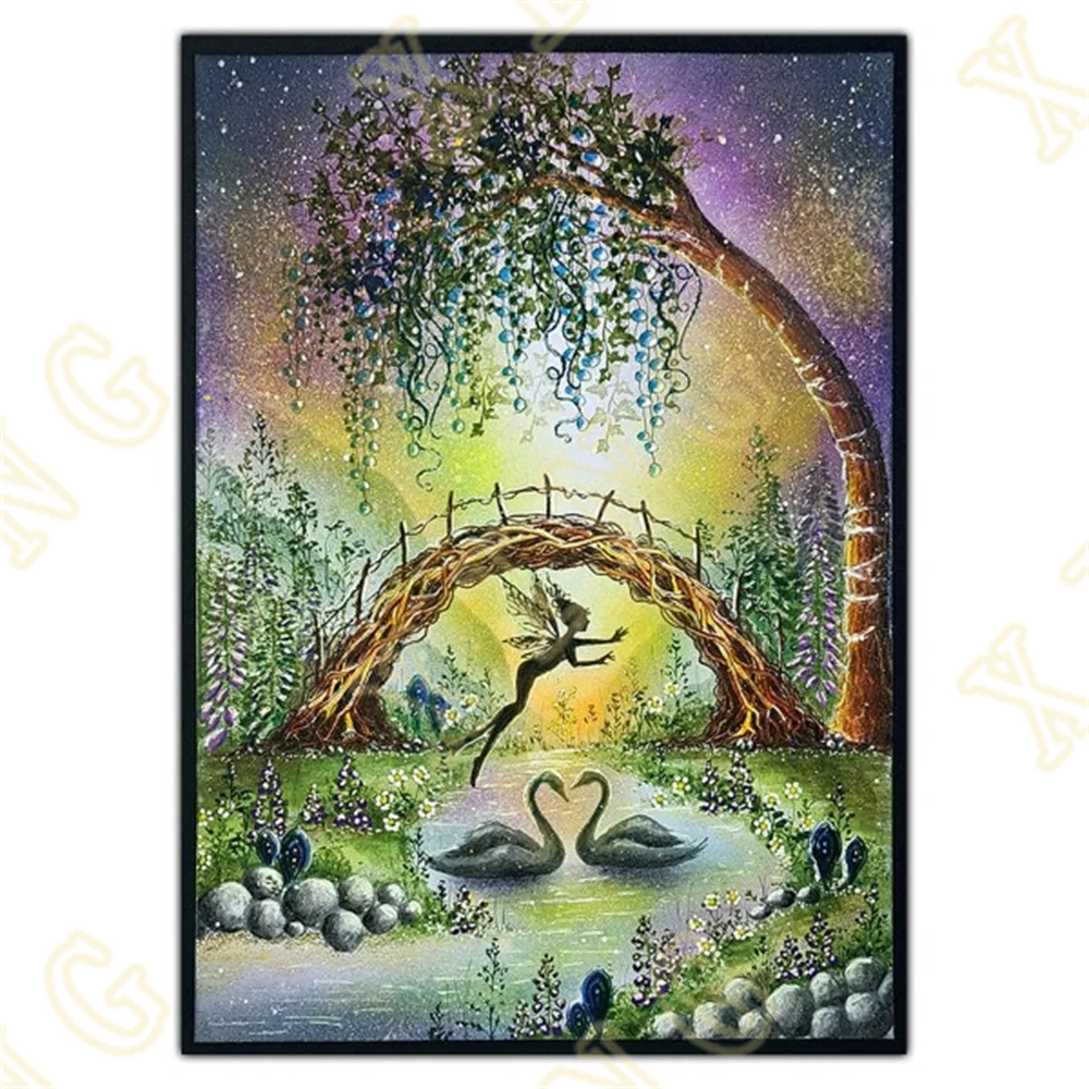 Новый сакральный мост ботанические цветы силиконовые штампы украшение для