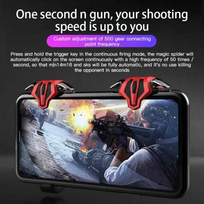 

Silicone Non-slip Pubg Mobile Game Controller Universal Mobile Game Joystick Ergonomic Anti-sweat Gamepad Trigger Pubg