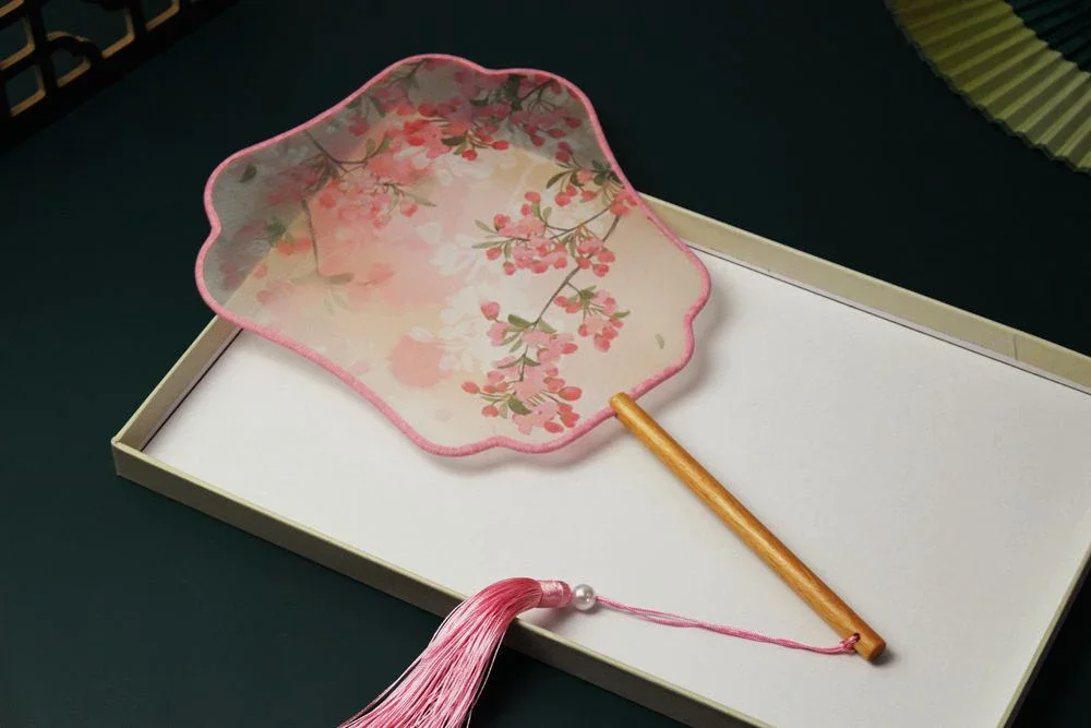 Классический шелковый веер BLUE VIOLET