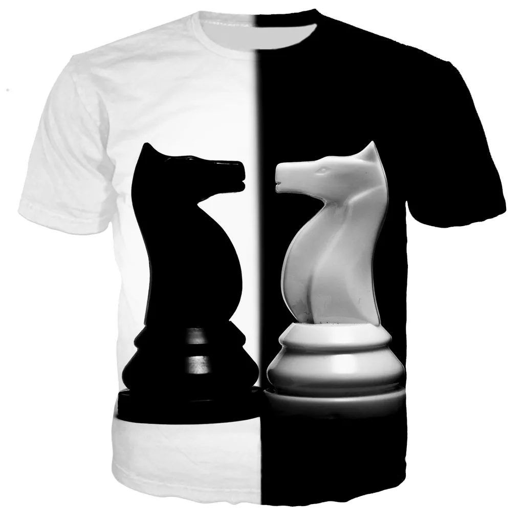 

Summer 3D Printing Chess Sweatshirts Men Women Funny T Shirts Casual Style Shirts Street Hip Hop Alternative Loose Tops Xxs-6xl