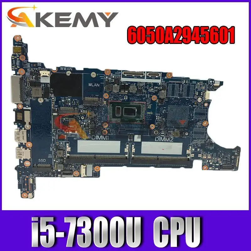 

Akemy For HP EliteBook 840 G5 850 G5 Laptop Motherboard L15523-001 i5-7300U CPU 6050A2945601-MB DDR4 100% Tested Fast Ship
