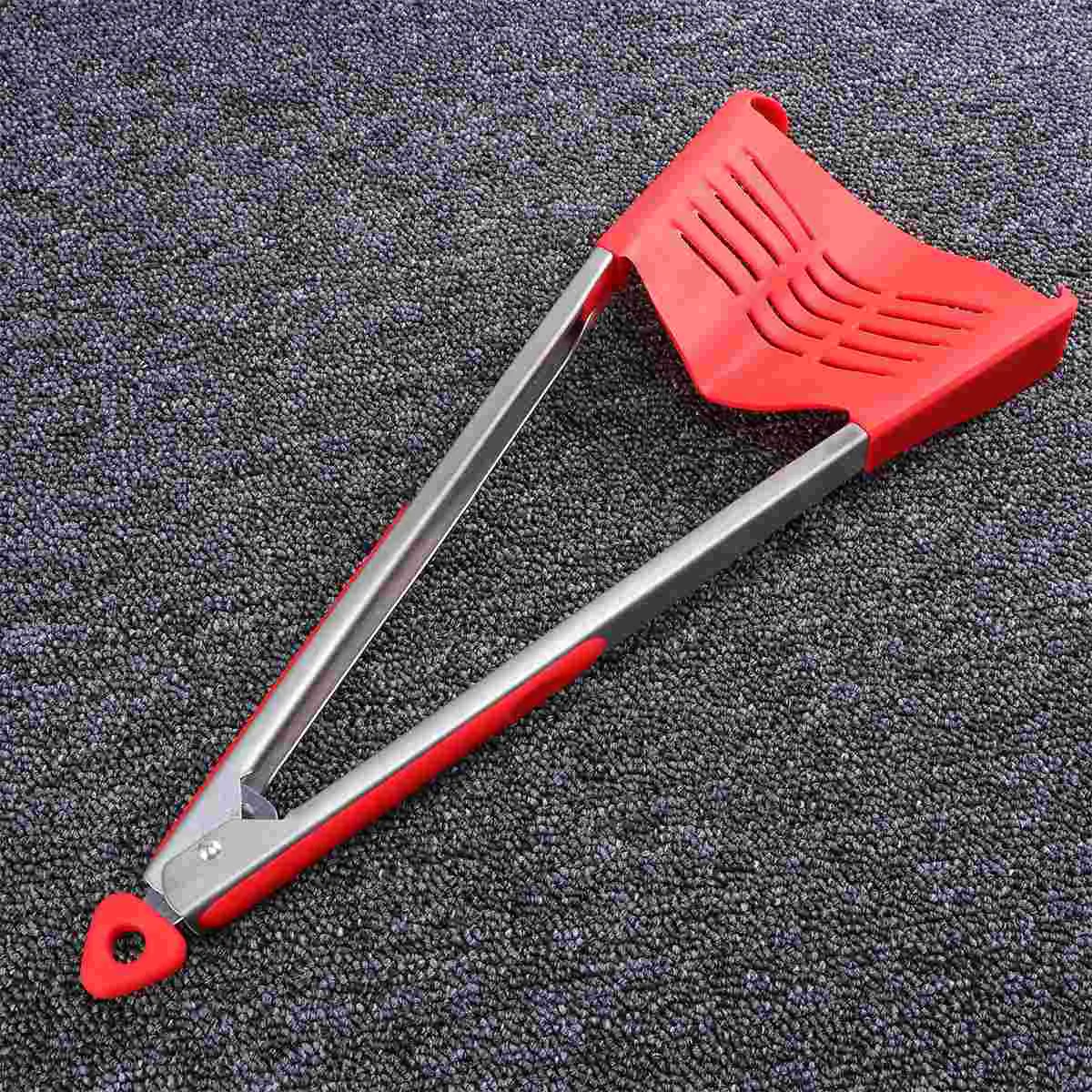 

Tongs Spatula Clip Cooking Siliconefood Inkitchen Barbecue Tong Steak Breadturner Grill Grilling Multifunctional Baking Egg