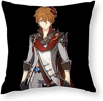 

Anime Genshin Impact Pillowcase Soft Home Decorative for Bedroom Living Throw Pillow Case Cushion Cover