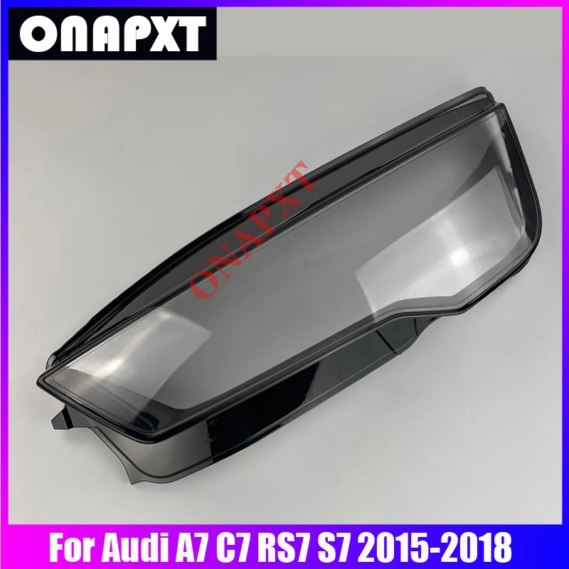

For Audi A7 C7 RS7 S7 2015-2018 Car Front Headlight Cover Lens Glass Lampshade Bright Head Light Caps Lamp Shell