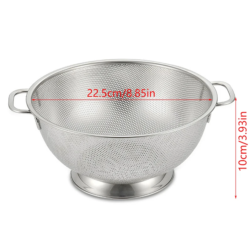 Дуршлаг из нержавеющей стали с ручкой кухонная корзина для ситечка макаронных