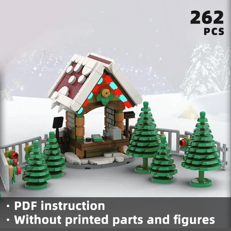 Рождественский дом для отдыха строительные блоки рождественский праздник поезд