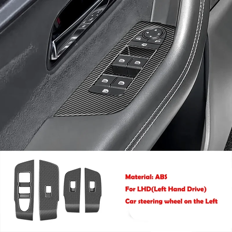 

LHD RHD для mazda CX-60 cx60 cx 60 2022 2023 2024, дверная ручка из АБС-пластика, крышка переключателя подъема окна, центральная панель переключения передач управления