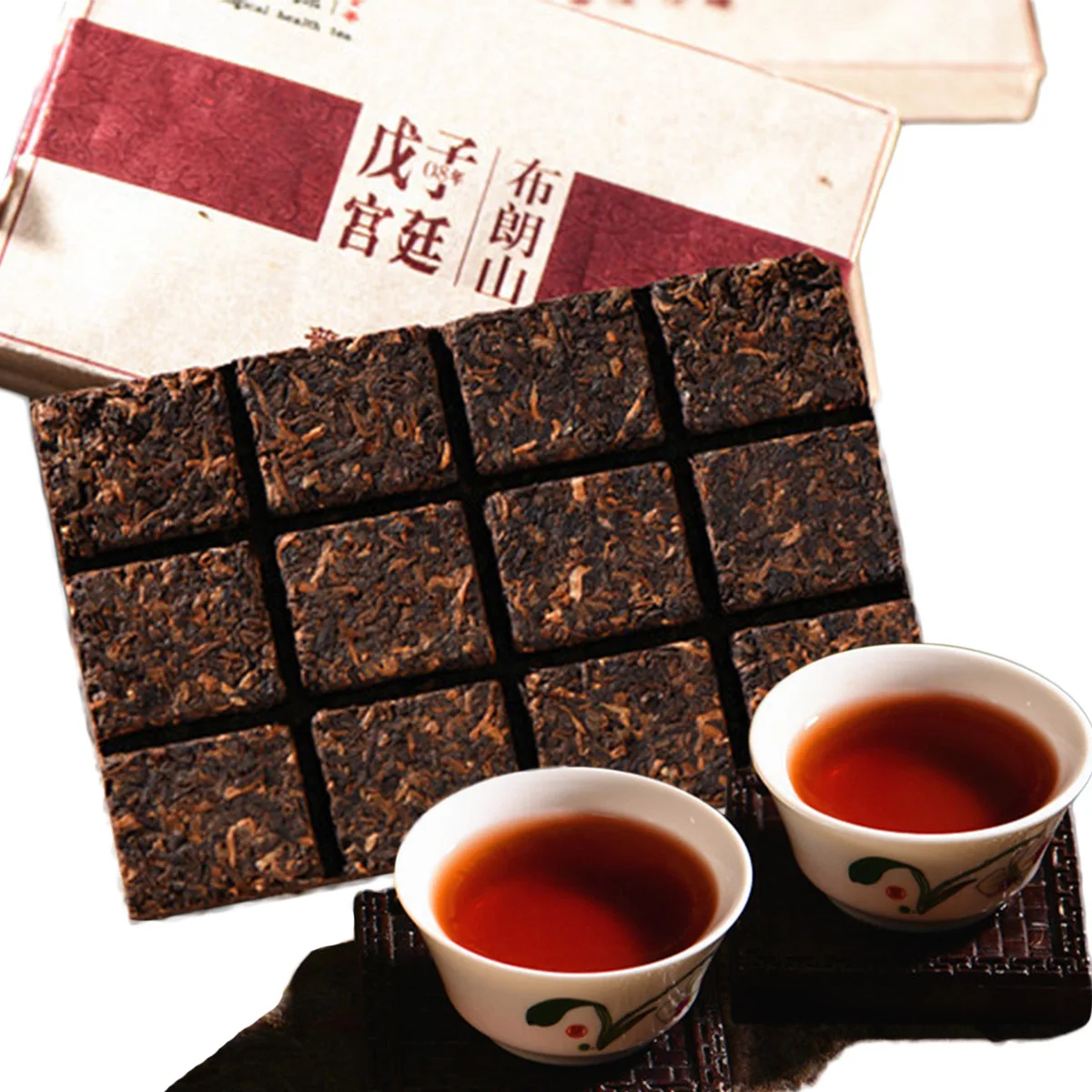 

Yunnan Puerh tea cooked Pu erh brick 80g ripe Pu er dark tea Health care Pu'er Black tea Chinese Puer healthy