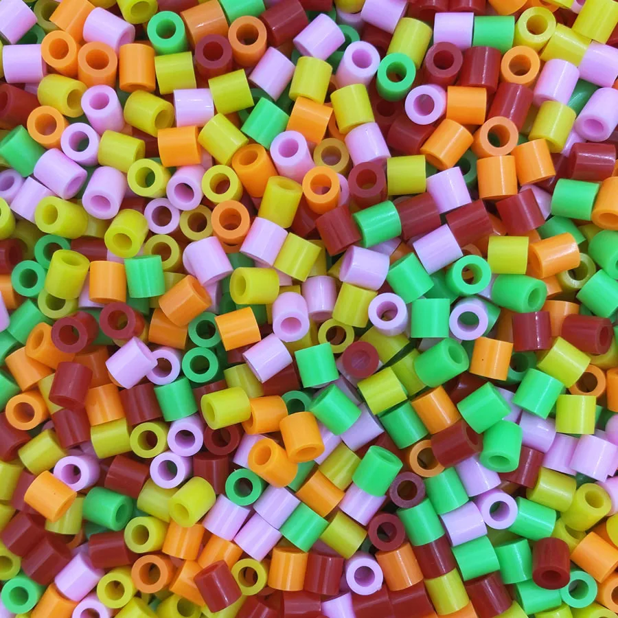 1000 шт./упак. 5 мм Hama мозаика с бусинами Обучающие игрушки 3D головоломки 48 цветов