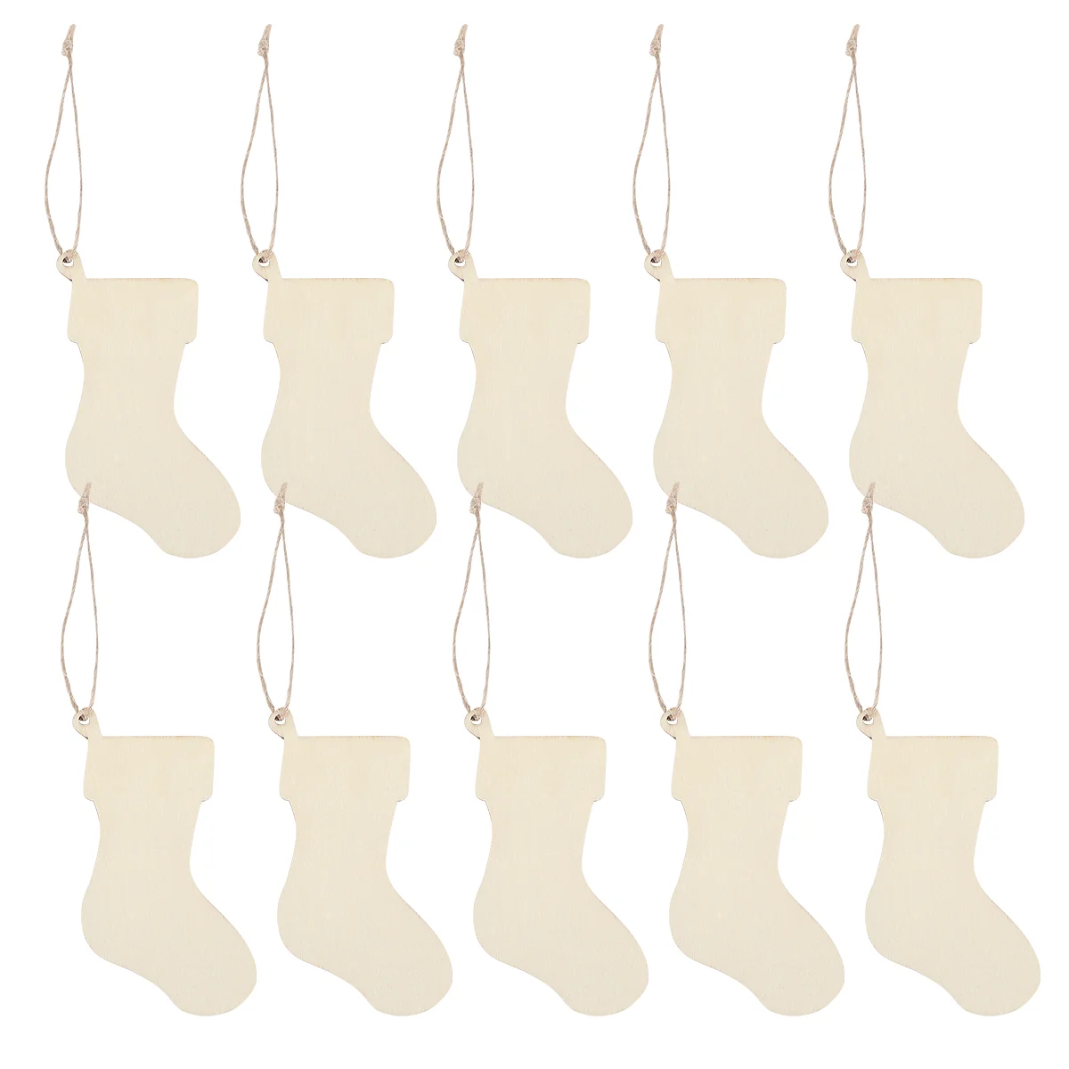 

Christmas Wood Wooden Pieces Stockings Unfinished Hanging Ornament Cutoutsornaments Crafts Tree Diy Kids Decor Tags Stocking