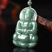 burmese jade guanyin pendant jewelry amulets talismans luxury green fashion emerald necklace pendants jadeite stone natural