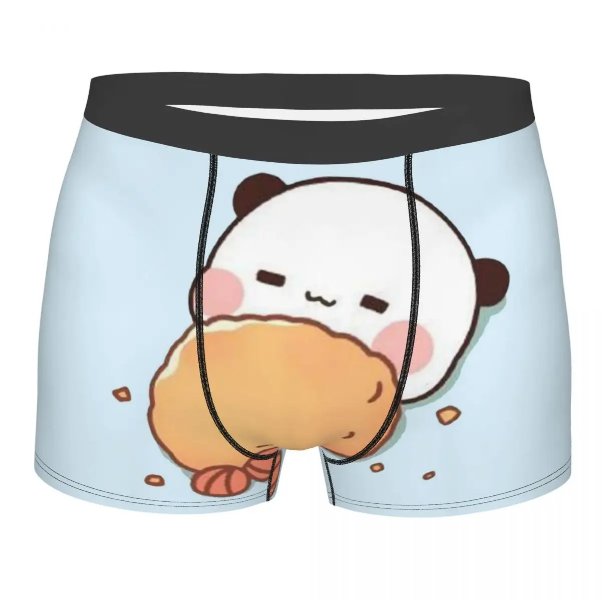 

Man Panda And Brownie Bear Couple Underwear Mochi Cat Humor Boxer Briefs Shorts Panties Homme Mid Waist Underpants S-XXL