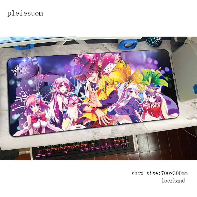 Фото No Game No Life padmouse HD узор игровой коврик для мыши игровой большой коврик для мыши геймер компьютерный стол модный коврик для ноутбука коврик для мыши ПК №3