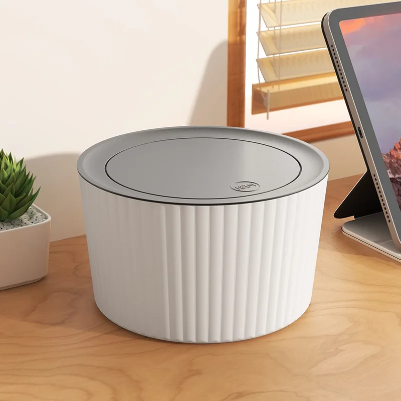 Оригинальная маленькая офисная корзина для бумаги с откидной крышкой в