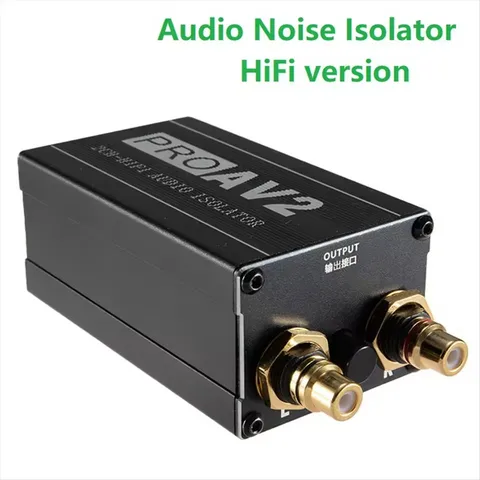 1 шт. PRO AV2 2CH Hi-Fi аудио изолятор контура заземления аудио изолятор аудио шумовой фильтр RCA шумоизолятор редуктор аудиосигнала